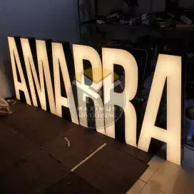 HURUF TIMBUL / LETTER SIGN NYALA/ AKRILIK CUSTOM