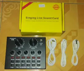 Soundcard V8 Bluetooth, bisa untuk karaoke