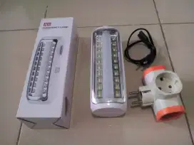 Lampu emergency merk APA dan colokan T listrik.borong j.