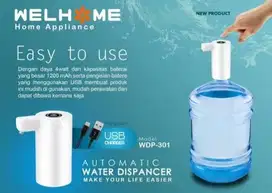 Pompa Galon Air Elektrik Listrik Portable WELHOME WDP-301 Water Pump