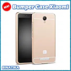 (Baru) Premium Bumper Case Mirror Metal Model iPhone Untuk HP Xiaomi