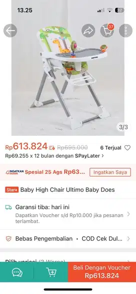 Baby High Chair Ultimo Baby Does