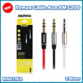 Remax Cable Aux RM-L200 2M / Kabel Audio Remax 2 Meter Original