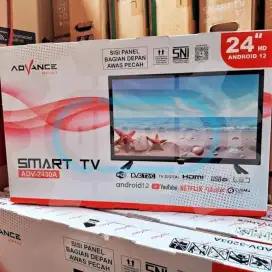 Android TV ADVANCE 24inci.  Baru, grs resmi