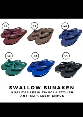 Grosir 6 pasang sandal swallow bunaken premium tebal