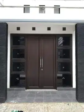 Kusen pintu jendela kaca Aluminium