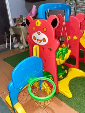 Seloncoran Ayunan Labeille Panda 4in1 Slide & Swing with Foorball