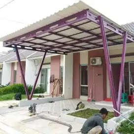 Kanopi atap alderon singel