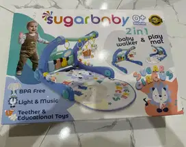 Sugar baby walker and playmat 2in1