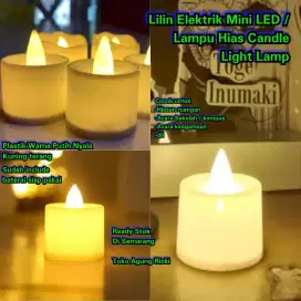 Lilin Elektrik Mini LED / Lampu Hias Candle Light Lamp Emergency