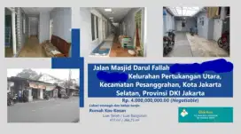 Dijual Rumah Kos Petukangan Utara Pesanggrahan