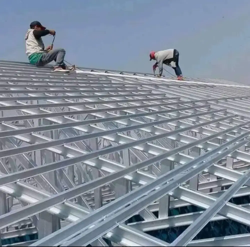 1 PAKET RENOVASI ATAP LAMA KAYU GANTI BAJA RINGAN