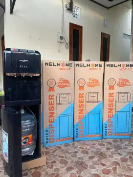 Welhome water dispenser baru dengan 3 kran air