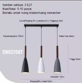 LAMPU GANTUNG KAFE / RUANG MAKAN