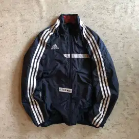 Adidas stripes jacket blue