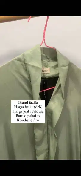 Dress Brand Fazifa Hijau Hitam