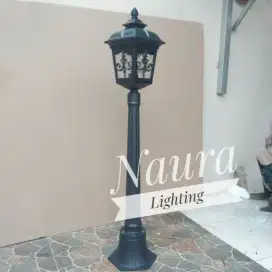 NRL 2207 A/M BK (Tinggi Tiang 120Cm)  Lampu Taman Outdoor Tahan Air