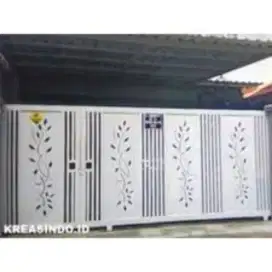 Pembuatan pintu dorong dan tralis