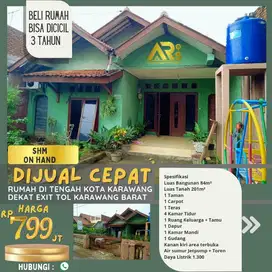 Dijual Cepat Rumah di Depan Hotel Swissbellin Karawang Bisa Diangsur