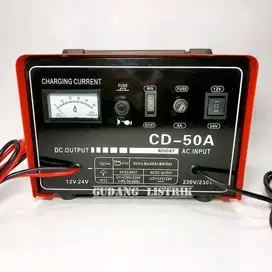 Charger Cas Aki Accu 12V 24V 50A