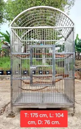 Kandang burung stainless steel full