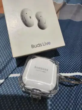 Headset Earphone Bluetooth Samsung Buds Live White Mulus