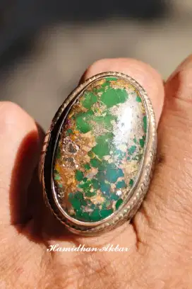 Pirus Persia Hijau Lawasan Ring Perak