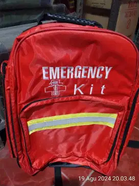 Tas Emergency Kit Baru Warna Merah