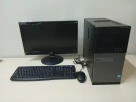 Komputer Core i3 gen 6 Ram 4 gb SSD 128 gb plus monitor 19 inch