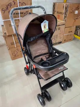 STROLLER SPACEBABY WARNA COKELAT