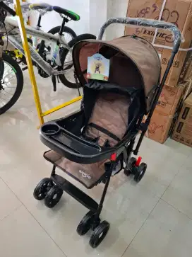 STROLLER SPACEBABY WARNA COKELAT