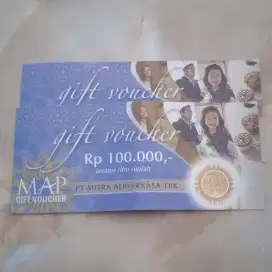 2 Pcs Voucher MAP Rp100.000,- Berlaku Hingga 31 Des 2026