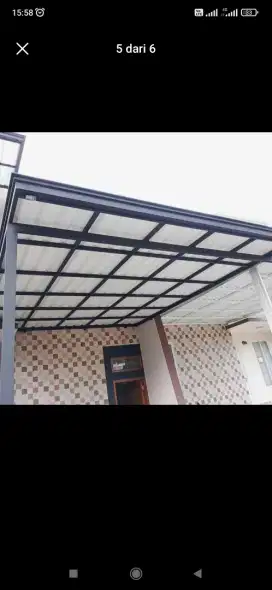 Kanopi alderon single hanya 325 per meter