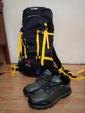 take all borongan carrier + sepatu gunung