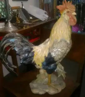 Patung ayam jago resin 55 x 55cm (bobot padat)