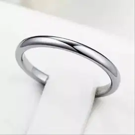 kolektor cincin titanium silver keren cowo cewe 03mm c04