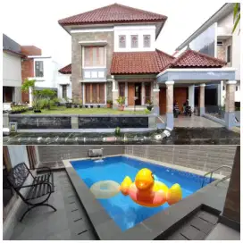 Disewakan Dikontrakan Rumah Mewah Full Furnished Kolam Renang Pribadi