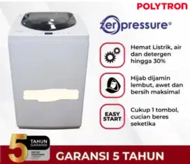 MESIN CUCI 1 TABUNG 8kg / 8kg POLYTRON PAW 80517