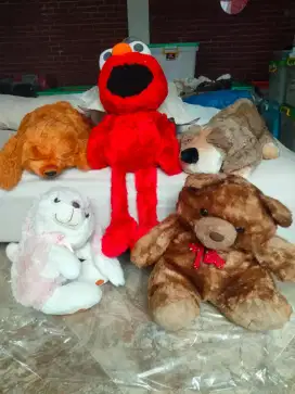 Boneka besar dan sedang 6pcs