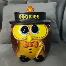 Owl cookie jar vintage
