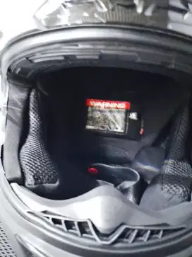Helm RSV FFS21 - Black Doff Ukuran L | Bonus Visor Iridium Silver