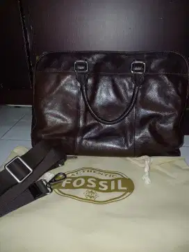 Tas laptop Fossil preloved GC 100% leather