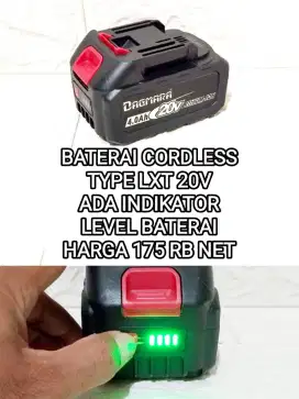 Baterai bor cordless dan charger