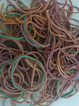 JUAL PER 100 GRAM KARET GELANG WARNA WARNI di SURABAYA