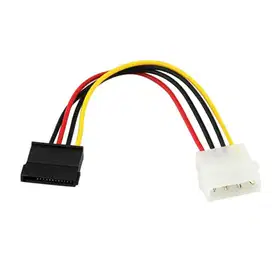 NEW Kabel Converter Power Molex IDE 4 Pin Male To SATA Female PSU PC