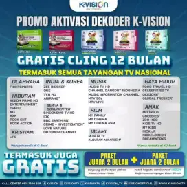 Gratis setahun siaran nasional dan premium