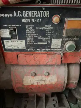 Denyo ac generator 10 kva