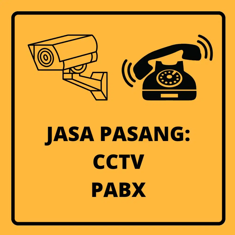 JASA PASANG CCTV & PABX