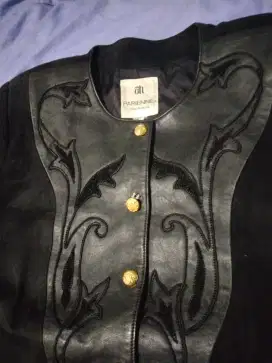Jas blazer kulit mix suede Tokyo japan
