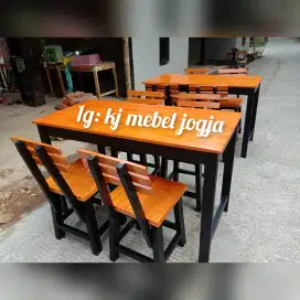 Meja kursi set cafe promo